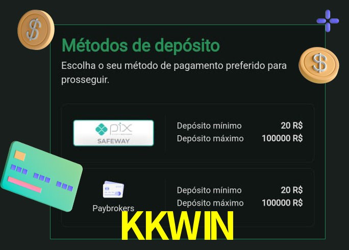 O cassino KKWINbet oferece uma grande variedade de métodos de pagamento